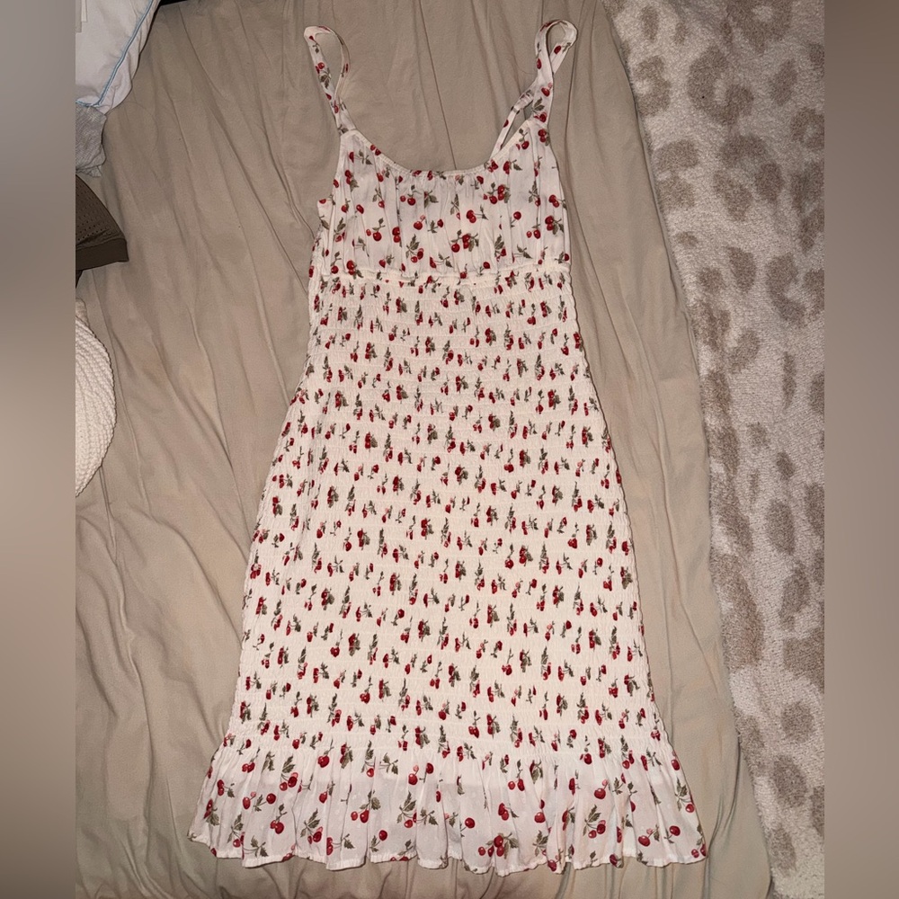 Abercrombie Cherry Print Sleeveless Dress